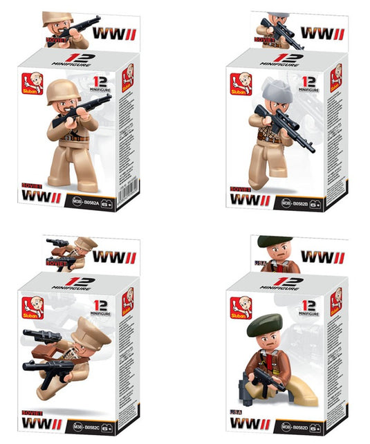 ww2 sluban mini figures 