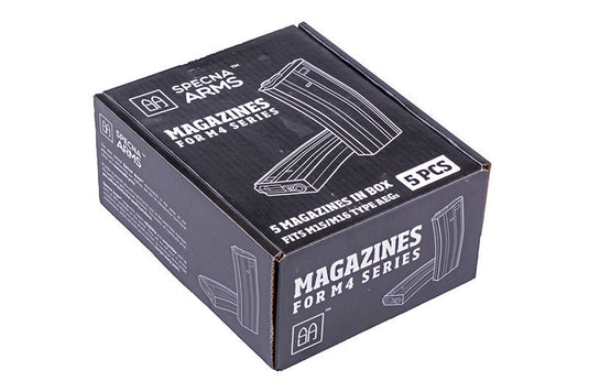 set 5pz - caricatore hi-cap 300 colpi per m4 / m16 
