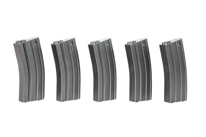 Carica immagine in Galleria Viewer, set di 5 caricatori a monofilari da 140 bb per m4 / m16 
