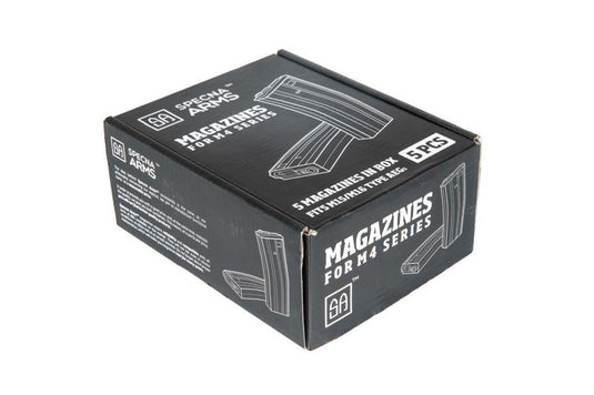 set di 5 caricatori a monofilari da 140 bb per m4 / m16 