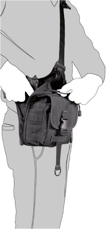 BORSA MULTITASCA IN CORDURA CON FONDINA 