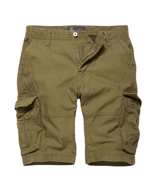 Bermuda cargo in cotone Verde oliva 