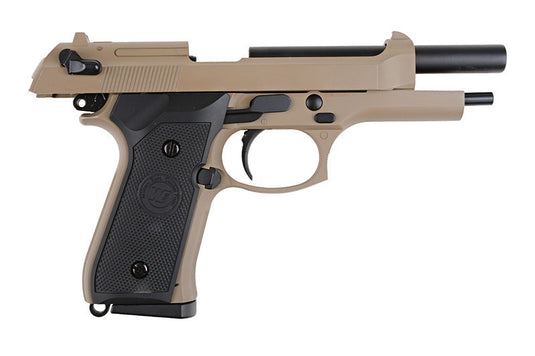 m92 blow back pistol replica (co2) - tan 