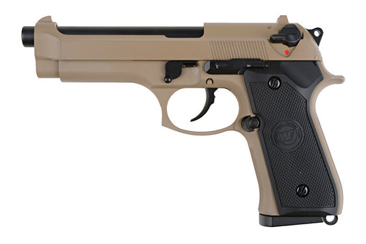 m92 blow back pistol replica (co2) - tan 