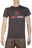 BRG T-shirt stampata fronte retro BRAVO TEAM GRIGIO