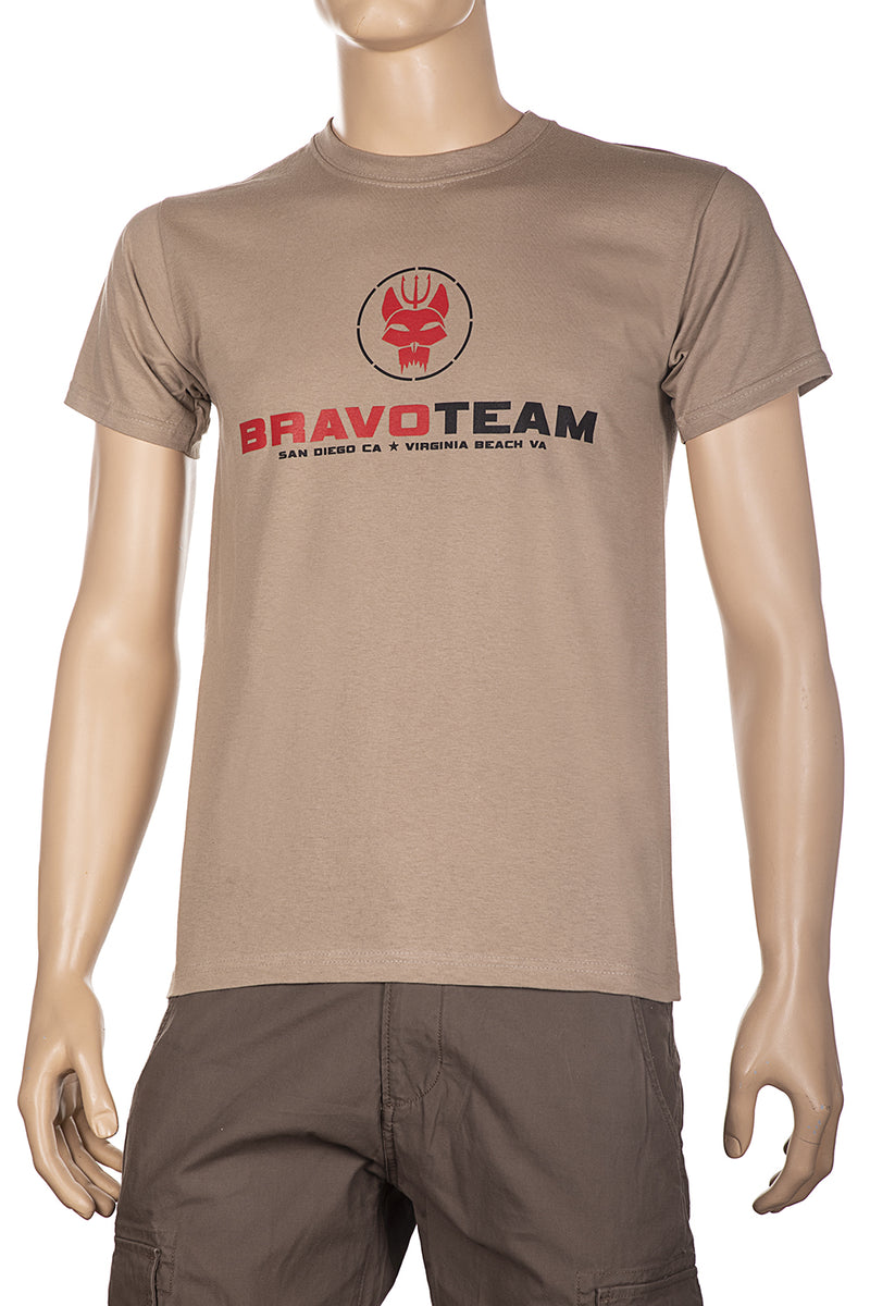 Carica immagine in Galleria Viewer, t-shirt stampata fronte retro BRAVO TEAM TAN<BR/><BR/> 
