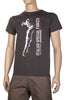 BRG T-shirt military style front and back print ITALIAN SPECIAL FORCES ANTHRACITE GREY