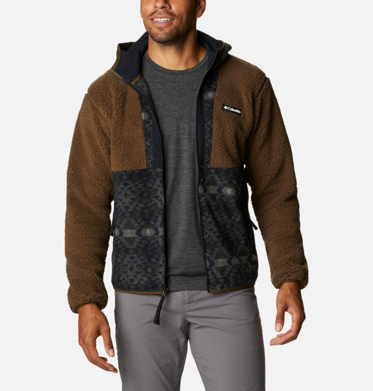 Carica immagine in Galleria Viewer, BACKBOWL SHERPA ORSETTO UOMO ZIP LUNGA E CAPPUCCIO  COLUMBIA BICOLORE 
