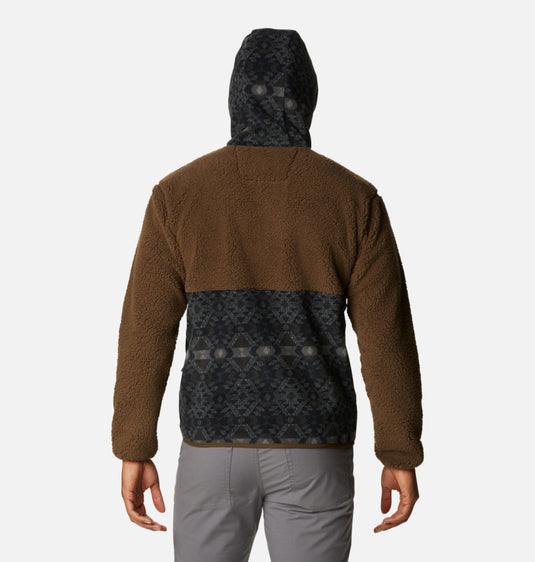 BACKBOWL SHERPA ORSETTO UOMO ZIP LUNGA E CAPPUCCIO  COLUMBIA BICOLORE 