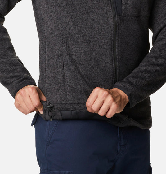 FELPA UOMO CON ZIP COLUMBIA <BR/> 
