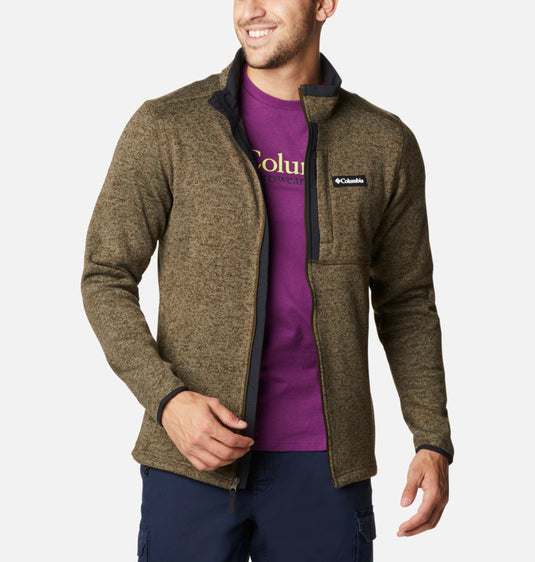 FELPA UOMO CON ZIP COLUMBIA <BR/> 