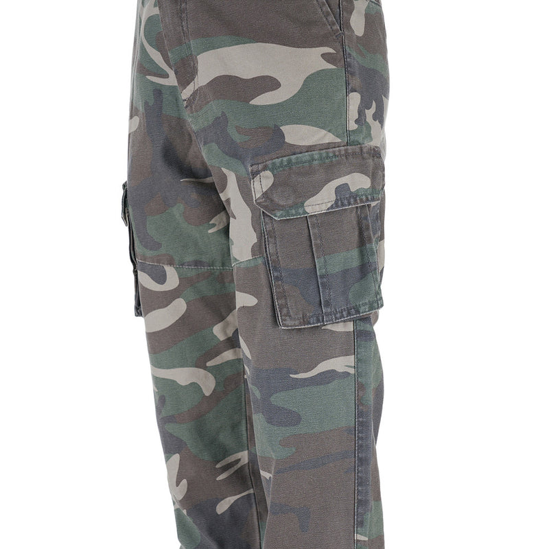 Load image into Gallery viewer, Pantaloni militari cargo bimbo mimetici stone washed 
