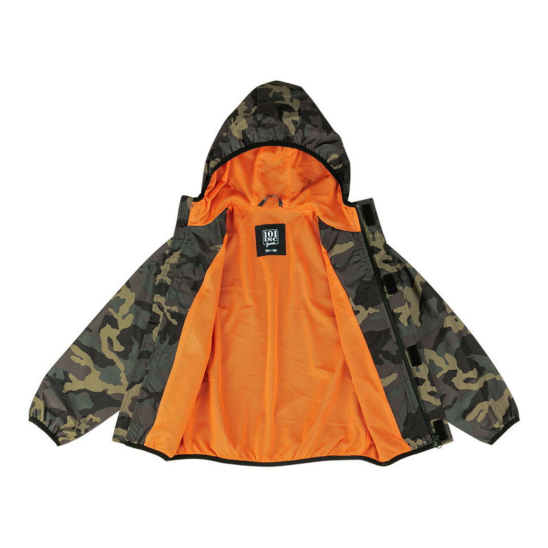 Load image into Gallery viewer, Giacca a vento bambino mimetico camouflage 
