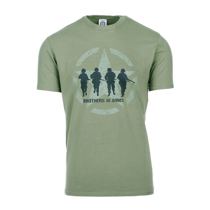 Carica immagine in Galleria Viewer, T-shirt stampata BROTHERS IN ARMS 
