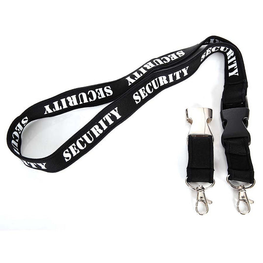 Portachiavi al collo neck lace SECURITY nero 