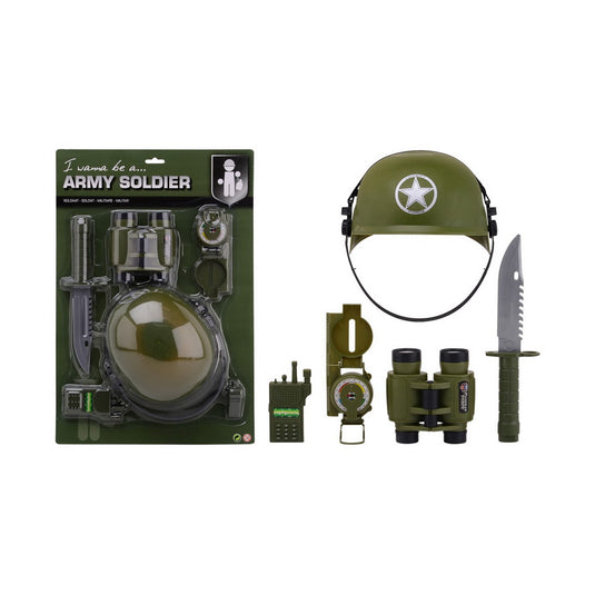 Set da gioco forze armate con elmetto 