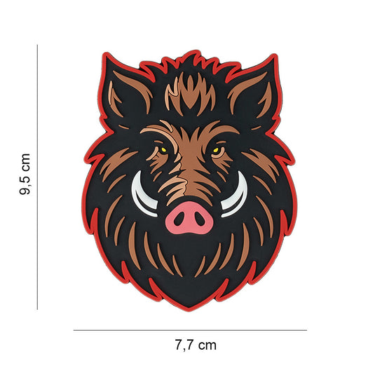 Patch gommata 3D velcrata CINGHIALE 