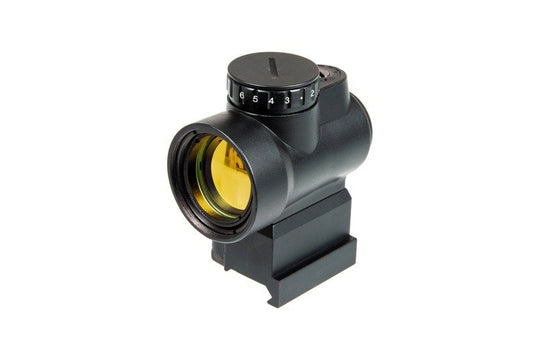 mro red dot sight replica con riser + attacco inferiore - nero 