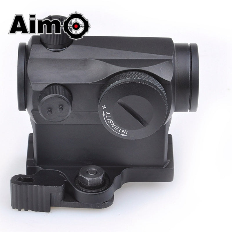 Carica immagine in Galleria Viewer, aim-o micro red dot con attacco qd con rialzo nero 
