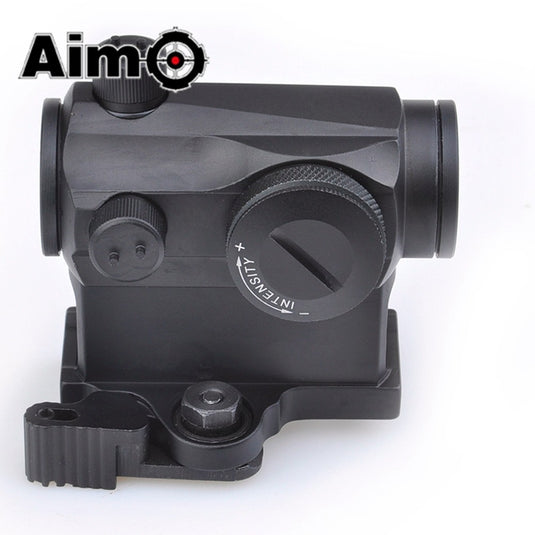 aim-o micro red dot con attacco qd con rialzo nero 