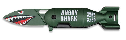Coltello pieghevole Angry Shark (bomb) ALBAINOX 