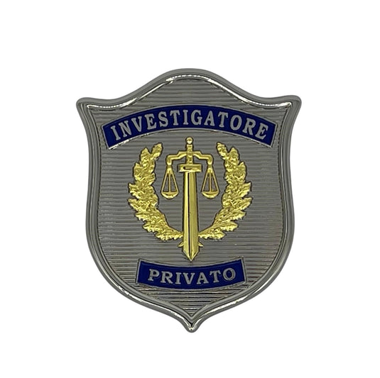 Placca in metallo INVESTIGATORE PRIVATO AS50 