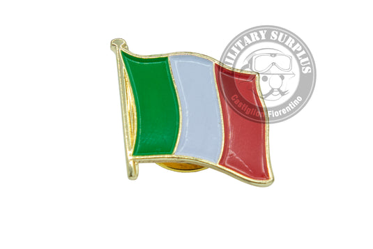 Pins BANDIERA ITALINA smaltata h.18mm 