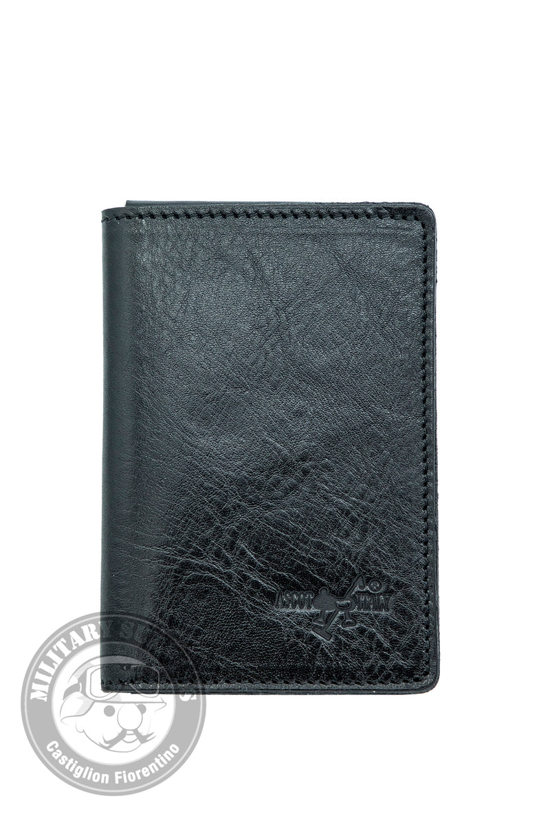 Load image into Gallery viewer, Portafoglio in pelle con alloggio per placca AS45 Polizia Locale, con scritta  POLIZIA LOCALE 
