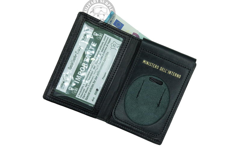 Carica immagine in Galleria Viewer, portafoglio in pelle con alloggio per placca VIGILI DEL FUOCO  ministeriale<BR/>MINISTERO DELL' INTERNO 
