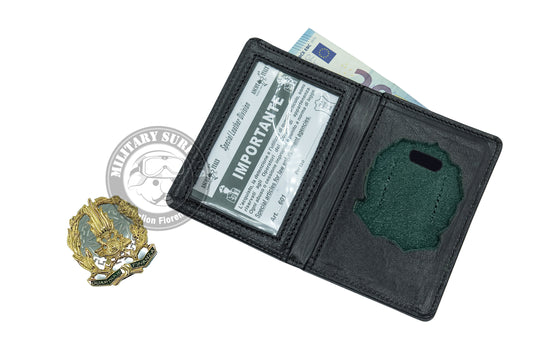 Portafoglio in pelle con alloggio per placca GUARDIA DI FINANZA 
