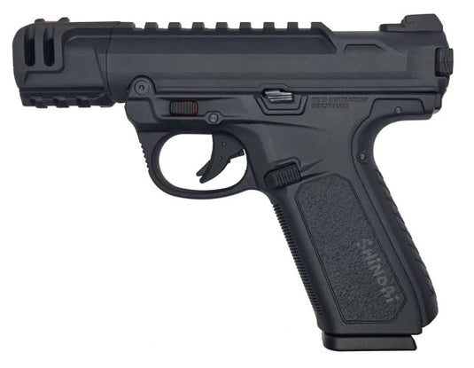Pistola a gas Shinobi Action Army. Nero<BR/><BR/> 