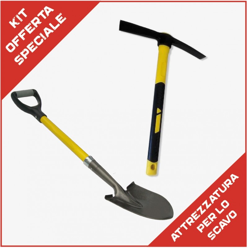 Carica immagine in Galleria Viewer, kit mini shovel e italian mattock 
