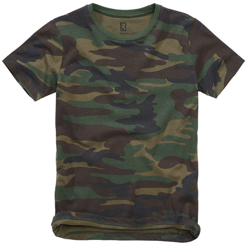 Load image into Gallery viewer, Kids t-shirt bambino camouflage woodland 
