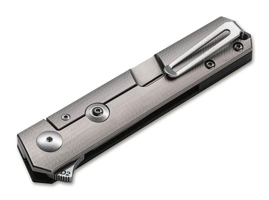 Coltello tascabile boker plus kwaiken compact flipper marble carbon 