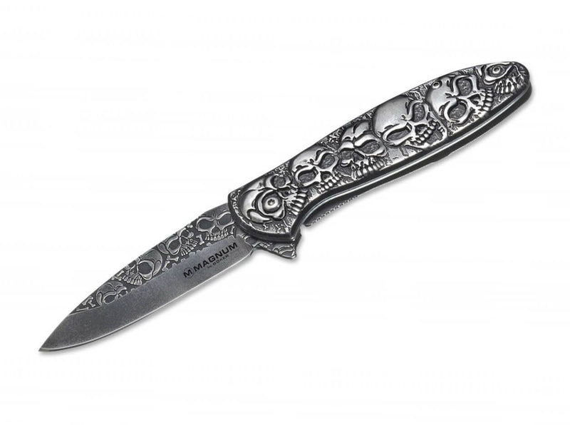 Load image into Gallery viewer, magnum boker dia de los muertos folding knife 

