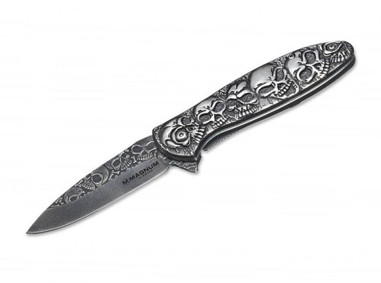 magnum boker dia de los muertos folding knife 