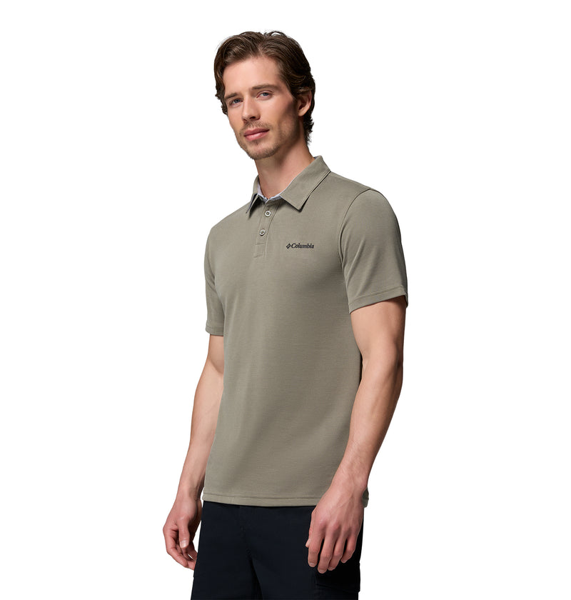 Load image into Gallery viewer, Nelson point polo uomo COLUMBIA STONE GREEN<BR/> 
