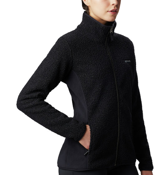 PANORAMA FLEECE FULL ZIP DONNA NERO 