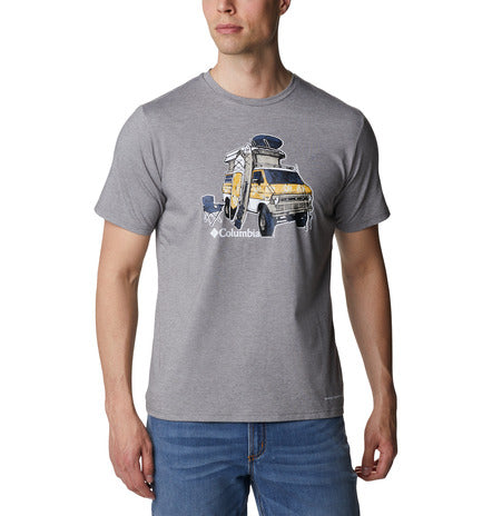 t-shirt grafica a manica corta sun trek™ da uomo 