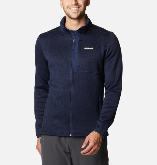 FELPA UOMO CON ZIP COLUMBIA <BR/> 