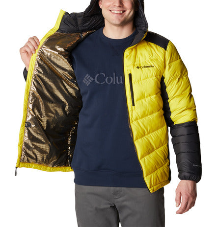 Carica immagine in Galleria Viewer, LABYRINTH LOOP PIUMINO TECNICO UOMO COLUMBIA GIALLO E NERO 
