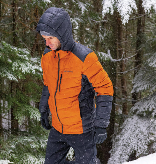 LABYRINTH LOOP PIUMINO TECNICO UOMO COLUMBIA RAME E NERO 