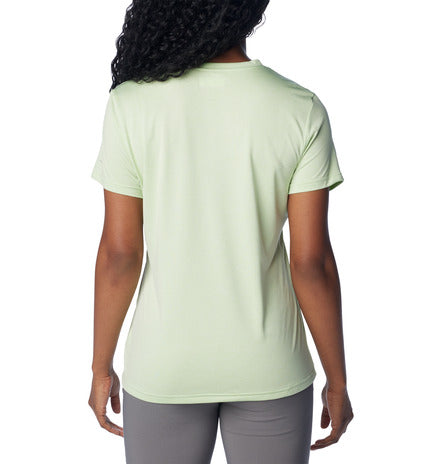 Load image into Gallery viewer, T-shirt scollo a v performante e traspirante da donna Columbia 
