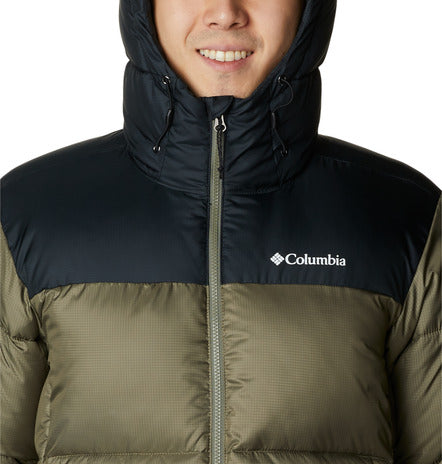 piumino columbia con cappuccio puffect™ da uomo verde/nero 