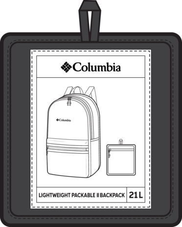 Load image into Gallery viewer, lightweight packable II  backpack 21L. COLUMBIA NERO 
