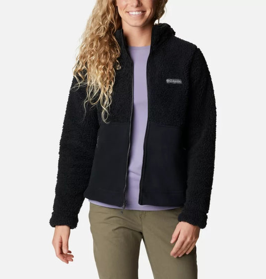 giacca in pile con cappuccio sherpa winter pass™ da donna 