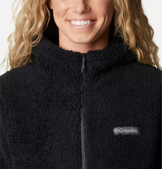 giacca in pile con cappuccio sherpa winter pass™ da donna 