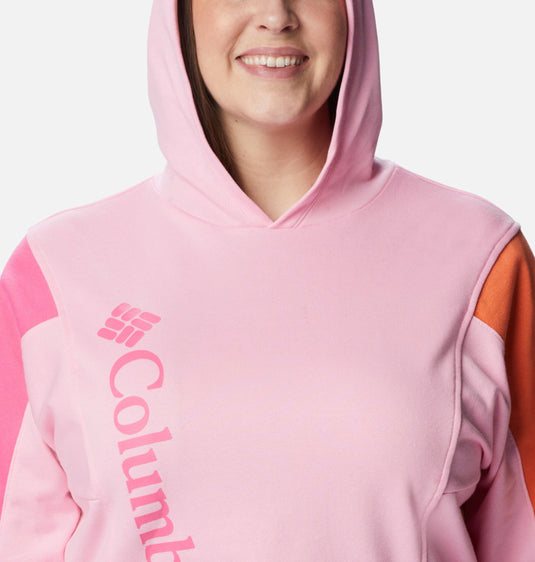 columbia trek™ seasonal ft hoodie felpa con cappuccio donna columbia bicolore 