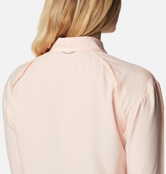 camicia donna estiva protettiva con filtro solare upf 50 e tecnologia traspirante. columbia 
