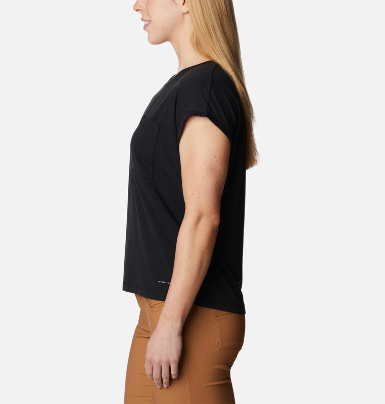Carica immagine in Galleria Viewer, boundless trek™ short sleeve tee columbia da donna nera 
